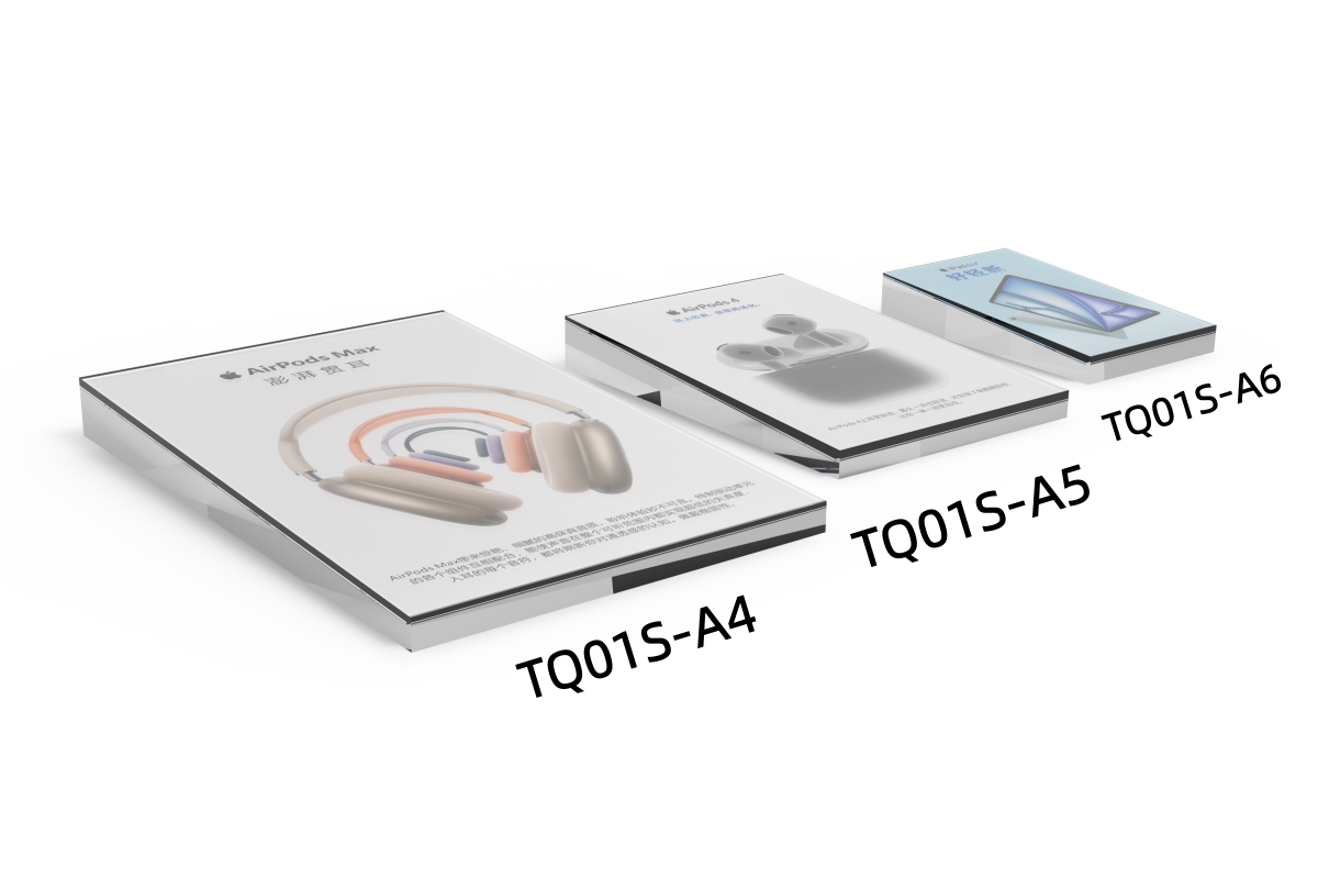 TQ01S Inclined Acrylic Price Tag - Portrait